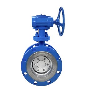 耐高溫硬密封法蘭蝶閥D343H-16C，DN100