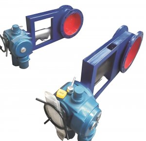 圓形電動(dòng)調(diào)節(jié)插板閥DN300，國(guó)產(chǎn)電動(dòng)插板